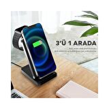 Kaliko By Deji Iphone-Watch Ve Magsafe Uyumlu Katlanabilir 15W Hızlı Wireless Kablosuz Şarj Standı