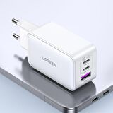 Kaliko 65W Usb Type-C Qc 4.0 Pd 3.0 Ganx 3 Portlu Hızlı Şarj Cihazı Beyaz