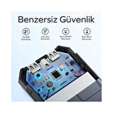 Kaliko Güneş Enerjili Solar Powerbank 10000 Mah Led Işıklı Taşınabilir Şarj Cihazı Turuncu