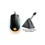 Kaliko Rival 3 Oyuncu Mouse   Glorious Bungee Kablo Tutucu Siyah
