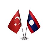 Laos İkili Masa Bayrağı