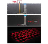 MSI GL73 Klavye V2 Işıklı (RGB) Kırmızı Tuş