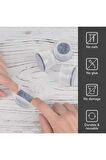 8 Adet ( 3cm-3,5cm ) Yarı Saydam Silikon Keçeli Sandalye Susturucu Sandalye Pabucu