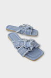Kadın Püskül Detay Çapraz Denim Terlik MAVİ