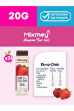 Mixmey Çilek Meyve Bar 24 Adet | Glutensiz, Vegan Sağlıklı Atıştırmalık - 20gr X 24 Adet