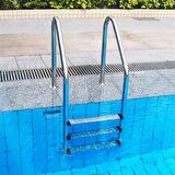 Standart Seri Paslanmaz Çelik Plastik 2 Basamaklı Merdiven (AISI 316)