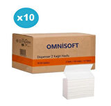 Omnisoft 10 Koli Z Katlı Dispenser Kağıt Havlu 100 x 120 Paket