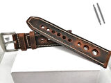 Tissot & Fossil & Panaray  Uyumlu Crayz Hakiki  Deri  24 mm  KAHVERENGİ
