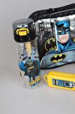 YENİ SEZON LİSANSLI BATMAN BESLENME ÇANTASI,MATARA,DİŞ FIRÇASI KUTUSU VE BESLENME KABI YEMEK SETİ
