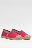 Kadın Keten Babet Ayakkabı FUŞYA