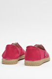 Kadın Keten Babet Ayakkabı FUŞYA