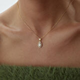 Twin Baget Damla Kolye