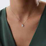 Taşlı Çerçeve Baget Kolye