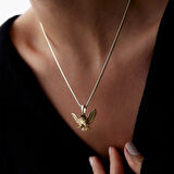 Kartal Duruş Madalyon Kolye