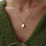 Parmak İzi Kalp Kolye