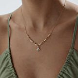 Kamelya Çiçeği Ataç Kolye