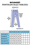 Paçaları Dikişsiz ve Yüksek Belli Cepli Astarsız Kadın Kot Pantolon Mom Fit Jean Aqua Mavi Denim