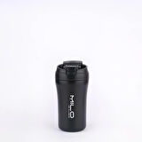 Milo Coven 380 ML Pipetli Çelik Termos Siyah