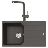 Franke Urban UBG 611-86 SLATE GRİ Granit Evye Active Plus Doccia 2.0 Batarya Set