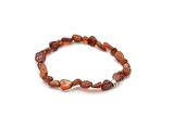 HAKİKİ AMORF KESİM DOĞAL SPESSARTİN GARNET BİLEKLİK 1.KALİTE SPESSARTİNE
