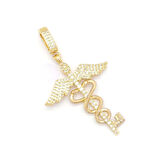 Ajda Charm Çelik Altın Kaplama Kadın Taşlı Melek Model-CHR-127