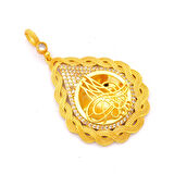 Altın Kaplama Tuğralı Kolye Ucu TGR-716