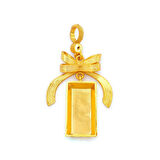 Altın Kaplama Kurdeleli Külçe Altın Kolye Ucu TGR-726