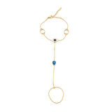 Şahmeran Altın Kaplama Kadın Nazar Boncuklu Göz Model- SHM-103