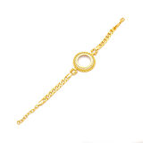 Altın Kaplama Figaro yarım Çerçeve Bileklik BLK-1126