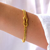 Altın Kaplama İmitasyon Aşk Düğümü Ajda Model Bilezik BLZ-3118