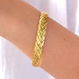 Altın Kaplama İmitasyon 1cm Baklava Model Bilezik BLZ-3122