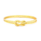 Altın Kaplama İmitasyon Köşeli Desenli Ajda Aşk Düğümü Bilezik BLZ-3117