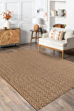 Sierra Halı | Jüt Hasır Görünümlü Modern Kilim ve Yolluk, İnce Bukle Dokuma