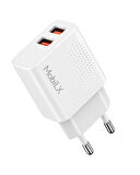 MobiLX 2.4A iPhone 8–14 Pro Max Uyumlu Hızlı Şarj Adaptörü + Lightning Kablo