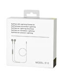 MobiLX iPhone Lightning Kablolu Kulaklık – Orijinal Ses, Mikrofonlu, Tak-Çalıştır