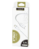 MobiLX MU-01 USB to Lightning Şarj ve Data Kablosu (1m) – iPhone Uyumlu, 3.1A Hızlı Şarj