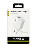 MobiLX QC 3.0 Universal Şarj Başlığı – USB Travel Charger EU | Model: M-05