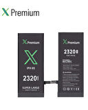 Xpremium iPhone 6S Batarya Pil Süper Yüksek Kapasiteli Güçlendirilmiş 2320 mAh