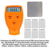 Valkyrie Dijital Kaplama Kalınlığı Ölçer – 0-2000 µm, FE/NFE Modu, LCD Ekran