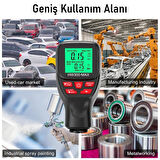 Valkyrie HW300-MAX Dijital Kaplama Kalınlığı Ölçer – 0-2000 µm, FE/NFE Otomatik Algılama, LCD Ekran