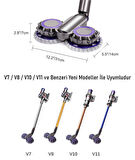 Valkyrie Dyson Uyumlu Paspas Başlığı Su Püskürtmeli Mop Başlık (V7/V8/V10/V11/V15) 6 Paspaslı  