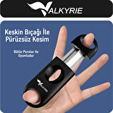 Valkyrie 3'lü Puro Makası Seti – Çift Bıçak, V-Kesici ve Punch Kesici