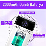 Valkyrie Profesyonel Şarjlı Tırnak Frezesi 45.000 RPM, LCD, 2000 mAh Taşınabilir Manikür Pedikür Makinesi