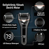 Valkyrie 10’lu Ayak Bakım Seti Elektrikli Nasır Ayak Törpüsü ve Pedikür Şarjlı ve Taşınabilir