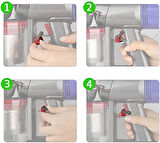 Valkyrie Uzatma Hortumu & Tetik Kilidi – Dyson V7-V15 Uyumlu (20.5″ → 63″ Esnek Tasarım)