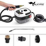 Valkyrie 2500W Yüksek Basınçlı Buharlı Temizleyici 115°C 3 Başlık Ayarlanabilir Güç Derin Temizlik Makinesi