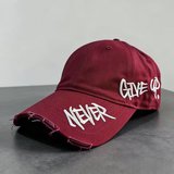 Valkyrie Unisex Bordo Never Give Up Nakışlı Baseball Şapka Ayarlanabilir Vintage Streetwear Spor Kep
