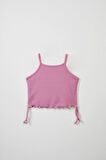 Pembe Fitilli Askılı Bluz - Mini Şort