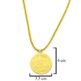 Altın Kaplama İmitasyon 5'li Reşat Altın İpli Kolye KLY-614