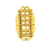 Çelik Yüzük Altın Kaplama Dorikalı Kaburga YZK-480